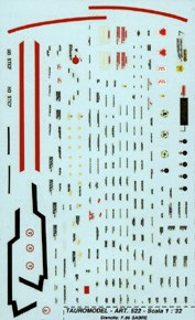 Stencils F86E Sabre  32-522