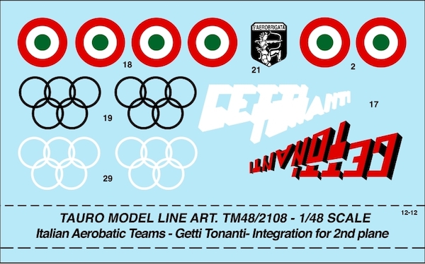 Pattuglia Acrobatica, F84F Getti Tonanti - 5a Aerobrigata  TM48-2108