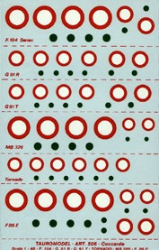 Italian AF (Fiat G91,F104,F86,MB326 Roundels) 48-506