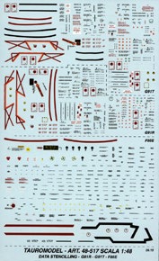 Data Stencils (Fiat G91,F86F) 48-517