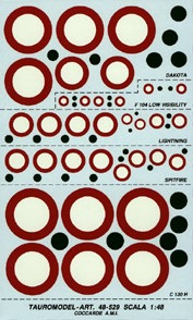 AMI Roundels (C130,Spitfire,P38,F104,C47) 48-529