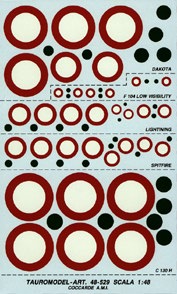 AMI Roundels (C130,Spitfire,P38,F104,C47)  48-529