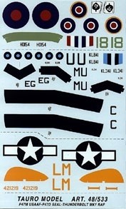P47D/M Thunderbolt (RAF SEAC,USAAF) 48-533