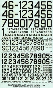 AMI Serials & Codes (C130,T6,F84F)  48-536