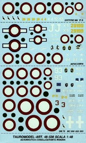 Aeronautica Cobelligerante (Spitfire,P39,SM79,MC20  48-538