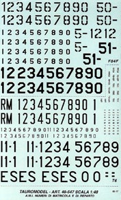 AMI Insignia & Serials (F84F, T6 Texan) 48-547
