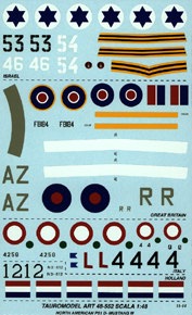 P51D Mustang (AMI, KNIL, Israel, RAF, Italy)  48-552