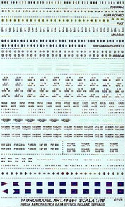 Regia Aeronautica Data Stenciling (SM79,G50) 48-564