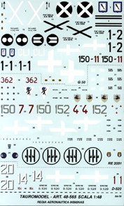 Regia Aeronautica Insignia & Codes for D520, G50, Re2001 48-565