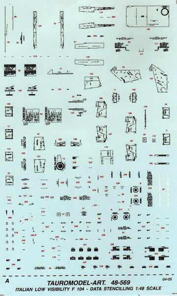 F104 Italian  Lo-viz stencils  48-569