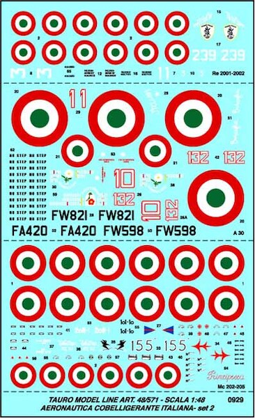 Aeronautica Cobelligerante (MC200-205, A30 Baltimore, Re2001/2002)  48-571