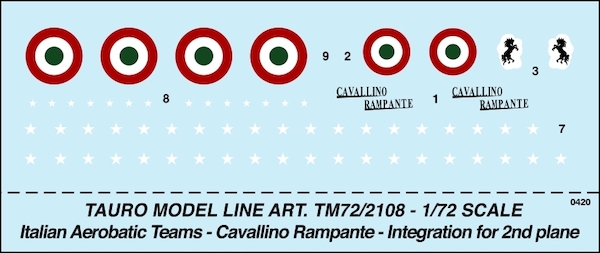 Pattuglia Acrobatica, F86F Cavallino Rampante - 4a Aerobrigata  tm72-2108