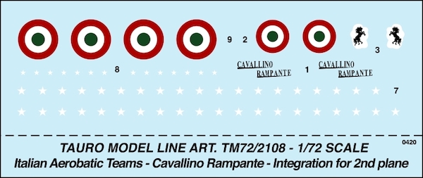Pattuglia Acrobatica, F86F Cavallino Rampante - 4a Aerobrigata tm72-2108