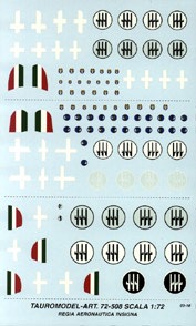 Regia Aeronautica Nat.Insignia (MC200,MC202,MC205,G50,BA88) 72-508