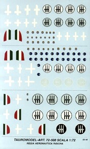 Regia Aeronautica Nat.Insignia (MC200,MC202,MC205,G50,BA88)  72-508