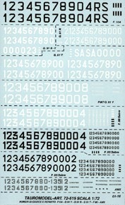 AMI Serials & Codes (F104, G91, AMX, Sabre) 72-515