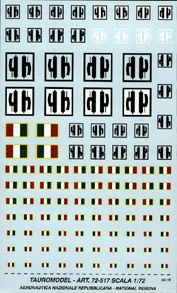 RSI Insignia (BF109, SM79, Fiat G55, Macchi 205) 72-517