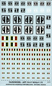 RSI Insignia (BF109, SM79, Fiat G55, Macchi 205)  72-517