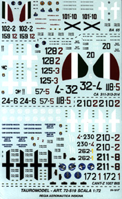 Regia Aeronautica (BA65,CA311,CA313,CA314,Cant1007 72-519