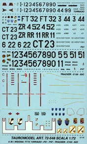 AMI Codes & Serials (S2F,P47,P51D,TTTE Tornado) TM72-548