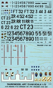 AMI Codes & Serials (S2F,P47,P51D,TTTE Tornado)  TM72-548