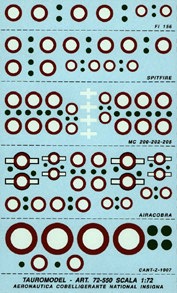 Regia Aeronautica Nat.Insign.(Fi156, Spit, MC200) 72-550