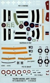 P51D, Mustang III (RAF, Swiss AF, USAAF) 72-562