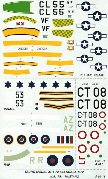 P51D, (USAAF,Israel) Mustang III (RAF), F51D (AMI) 72-564
