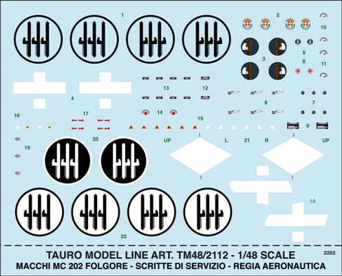 Macchi MC202 Folgore (national Insignia and Stencilling) TM48-2112