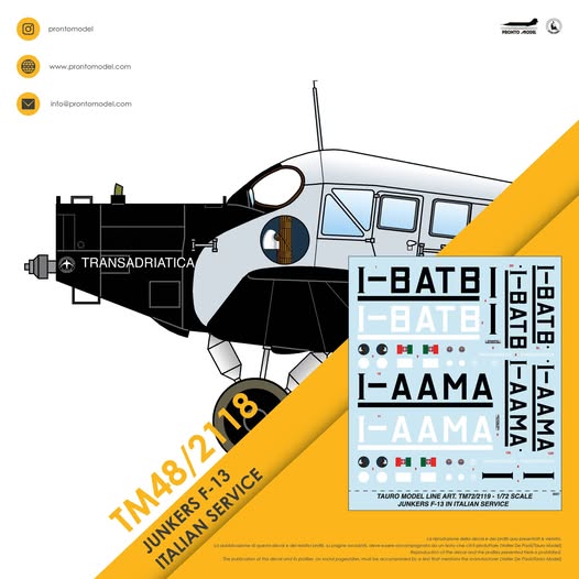 Junkers F13 in italian Service  TM48-2118