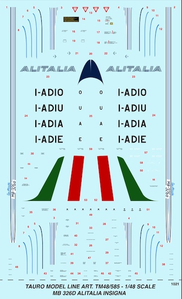 Aermacchi MB326D (Alitalia) TM48-585