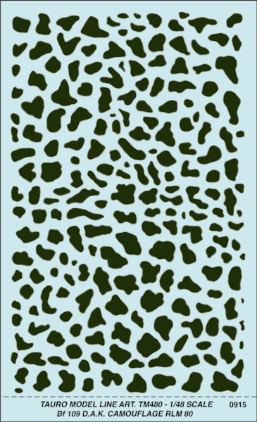 Messerschmitt BF109 Deutsche Afrika Korps (DAK) Camouflage in RLM80 TM480