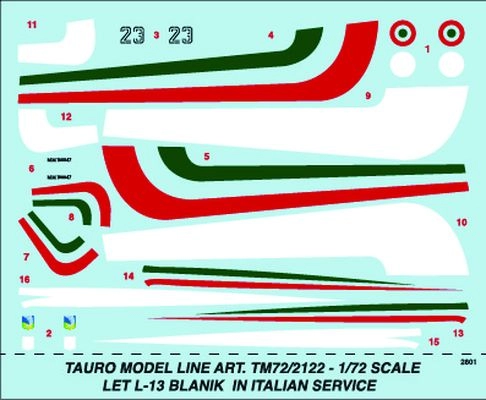 LET L-13 J Blanik in Italian service  TM72-2122