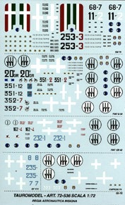 Regia Aeronautica(SM79,CR42,G50,CA F5, BF110) TM72-536