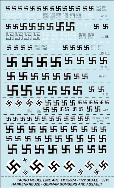 German Swastika's  (Bombers and Assault planes)  TM72-574