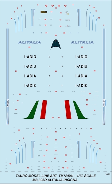 Aermacchi MB326D (Alitalia) TM72-581