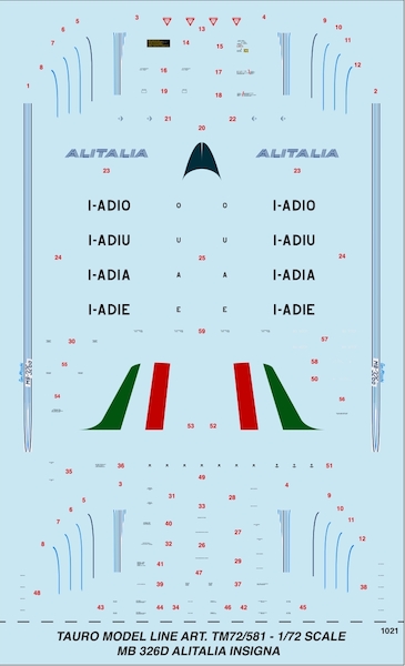 Aermacchi MB326D (Alitalia)  TM72-581