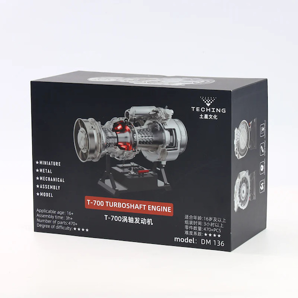 T700 Turboshaft engine as used in the  H60 Blackhawk and AH64 Apache but also in the Saab 340 and CASA 235N3  DM136