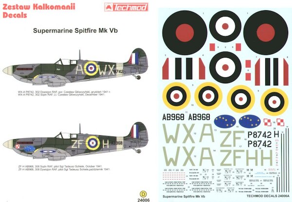 Supermarine Spitfire MKVb (302sq, 306sq)  24006