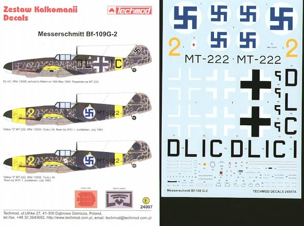 Messerschmitt BF109G-2 (Finnish) 24007