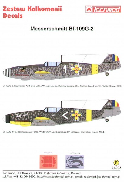 Messerschmitt BF109G-2 (Rumanian AF)  24008