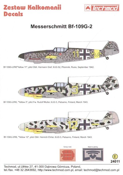 Messerschmitt BF109G-2 (Luftwaffe)  24011