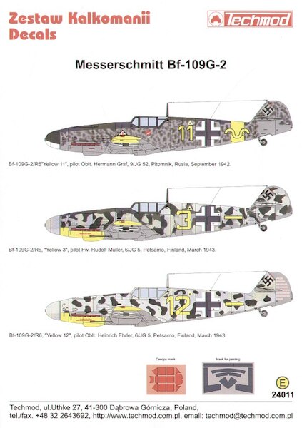 Messerschmitt BF109G-2 (Luftwaffe) 24011