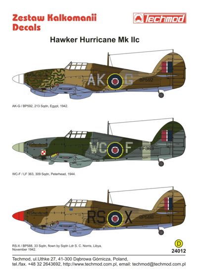 Hawker Hurricane MKIIc 24012