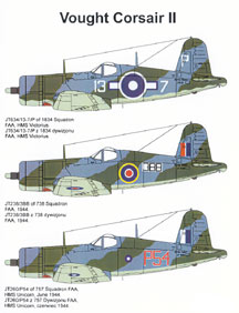Vought Corsair II (F4U-1a) (1834sq, 738sq, 757sq FAA) 32009