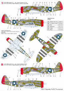 Republic P47D Thunderbolt (61FS, 8th AF Gabreski)  32011