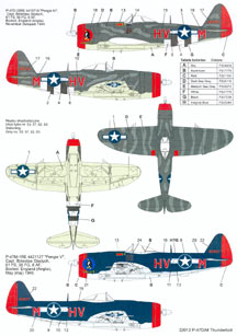 Republic P47D Thunderbolt (61FS, 8th AF Gladych 32012