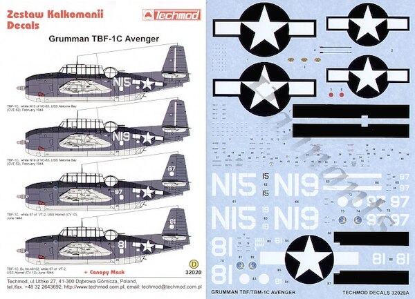 Grumman TBM-1C Avenger  32020