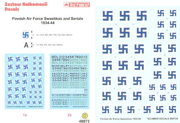 Finnish Air Force Swasticas and Serials 1934-1944 32022