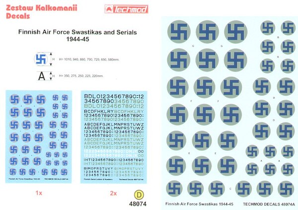 Finnish Air Force Swasticas and Serials 1944-1945 32023